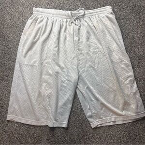 Pro 5 Men’s Super Heavy Athletic Mesh Shorts Unlined 5XL White Drawstring